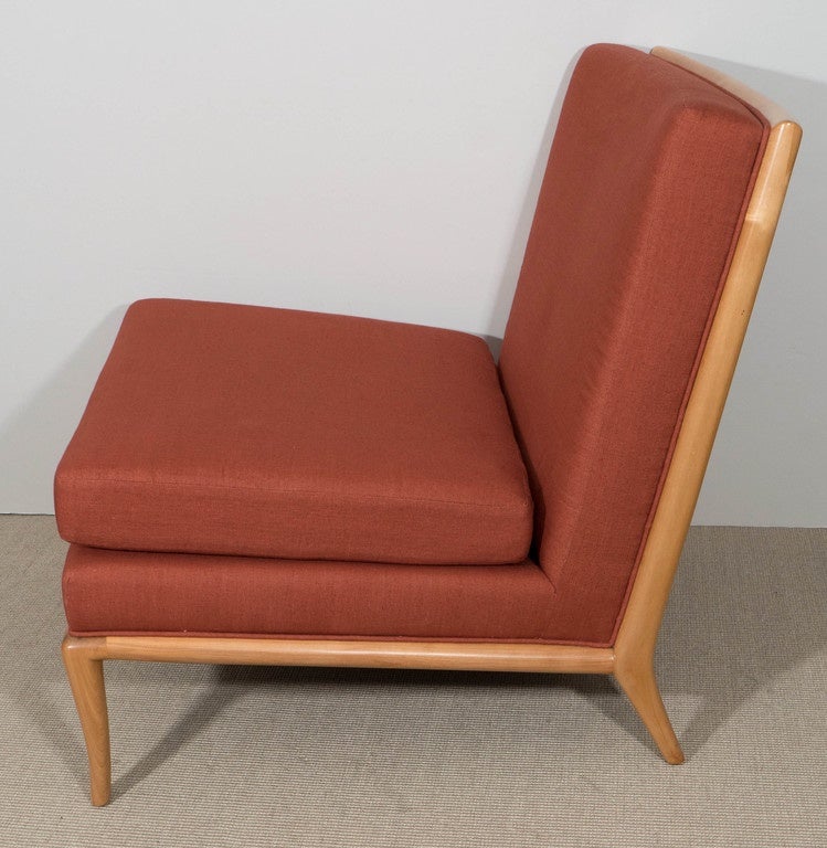 Mid-20th Century T. H. Robsjohn-Gibbings Slipper Chair for Widdicomb, USA, circa 1950 For Sale