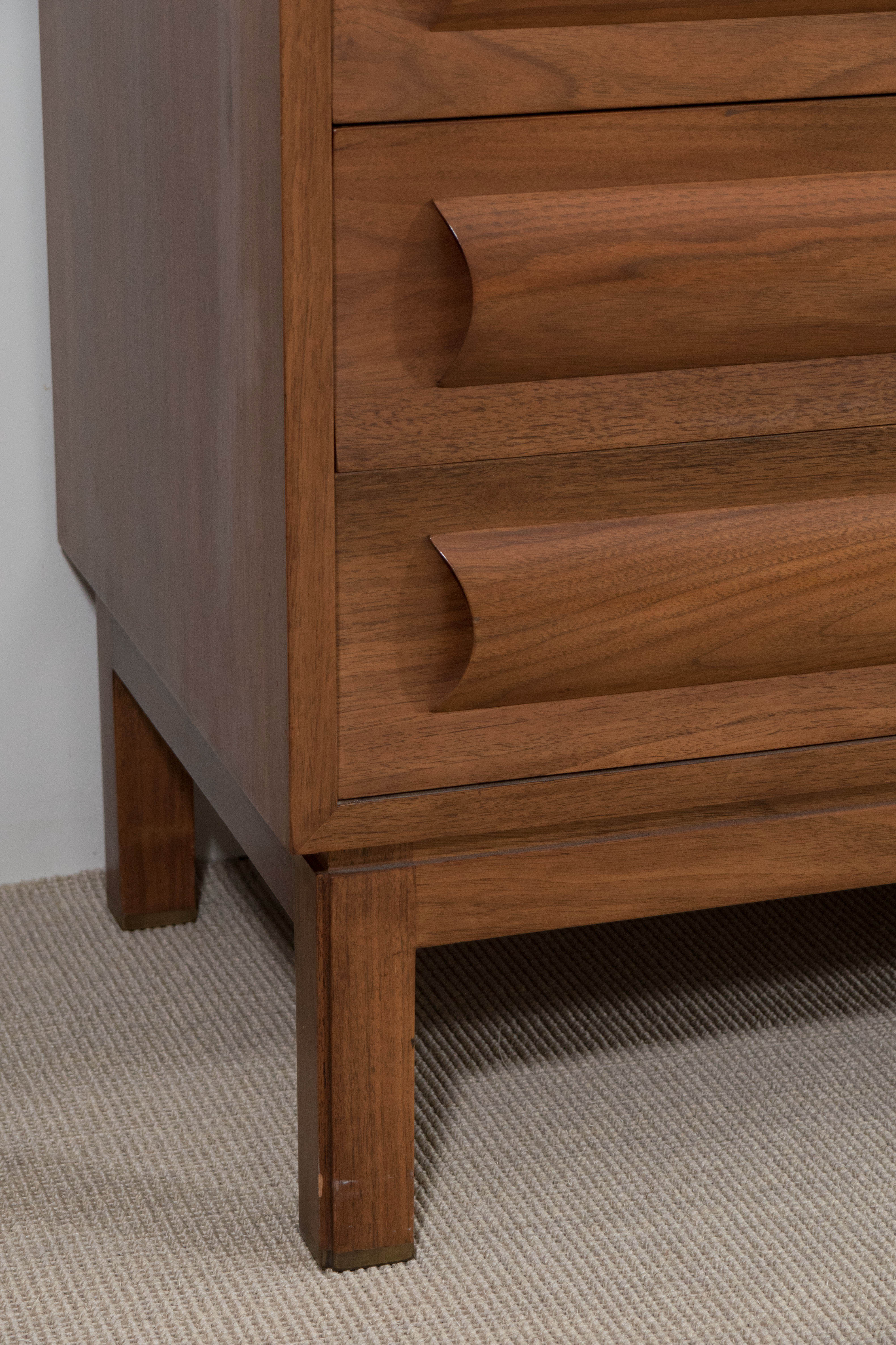 Mid-20th Century Edward Wormley Dunbar Sideboard, Drawers and Doors with Shelves, circa 1958 For Sale