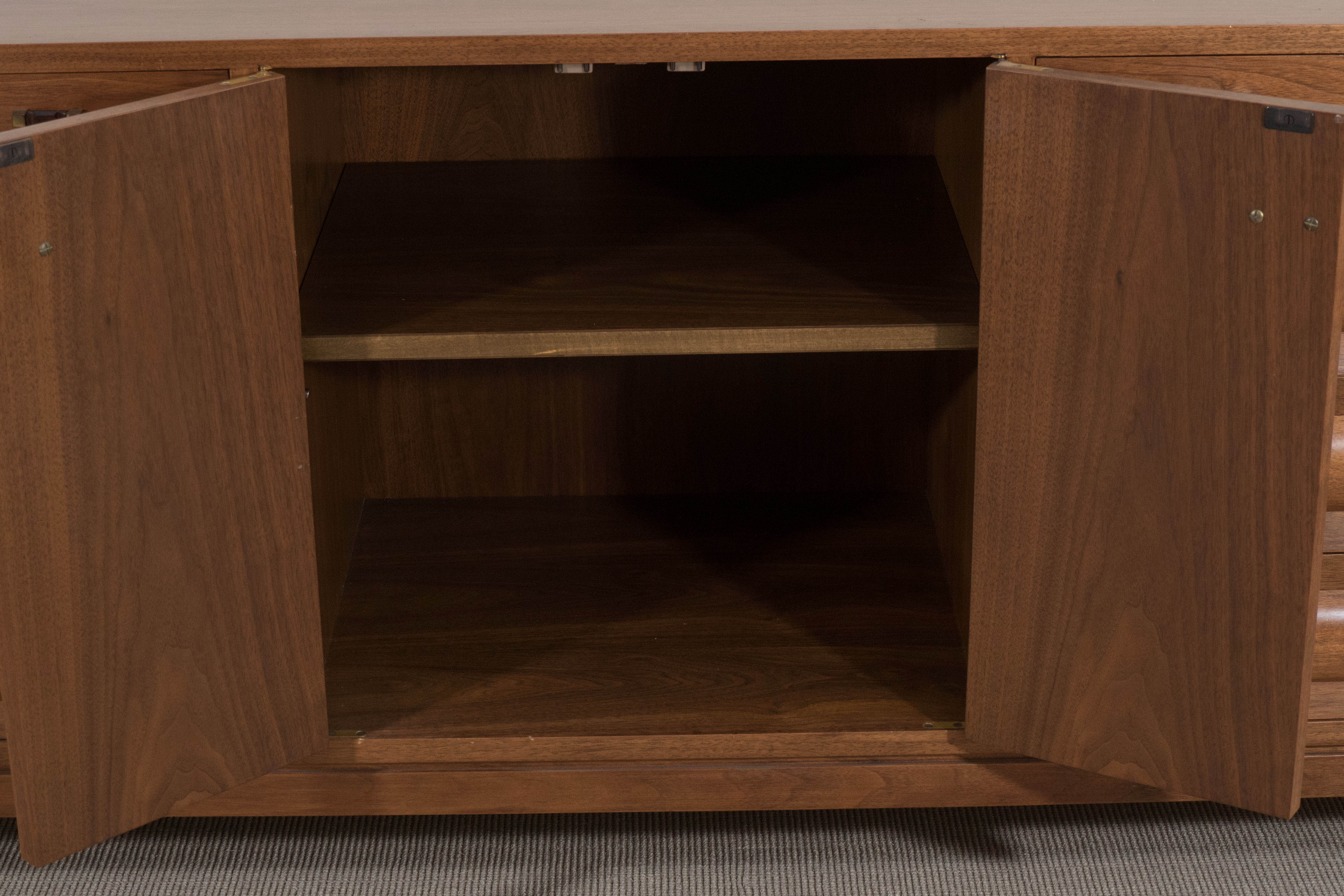 Edward Wormley Dunbar Sideboard, Drawers and Doors with Shelves, circa 1958 For Sale 1