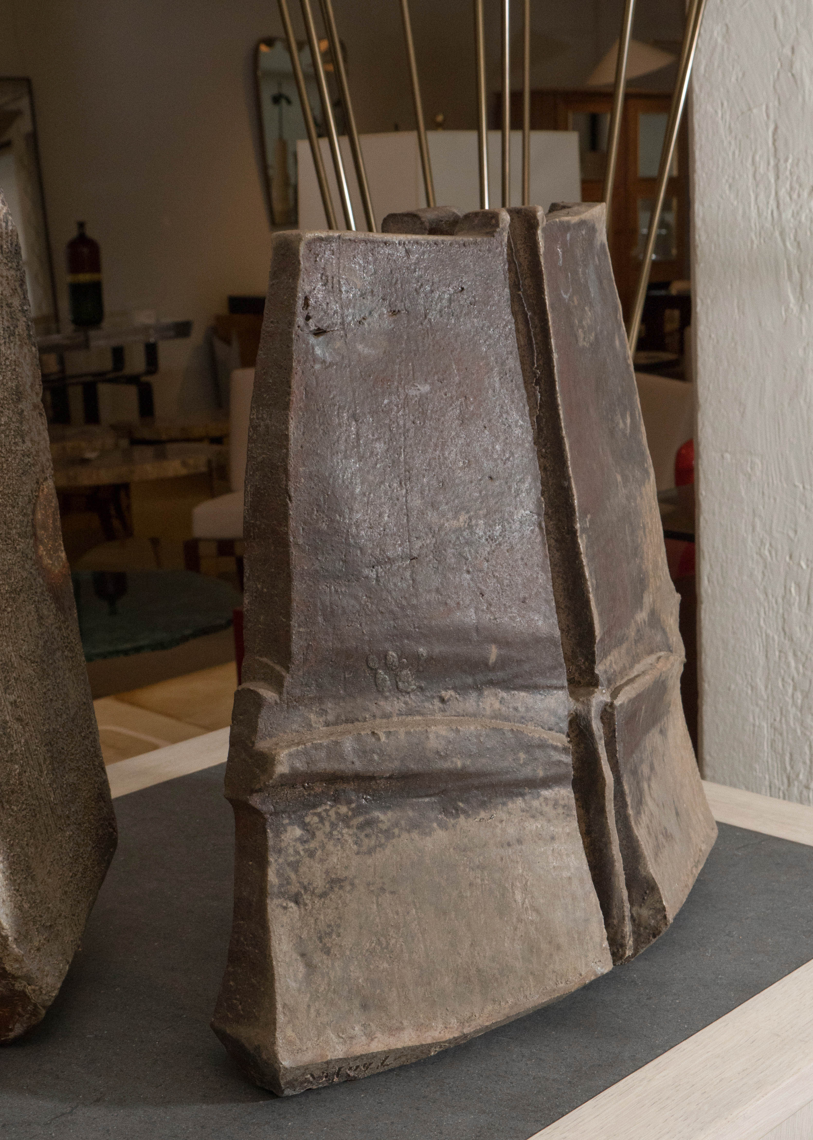 Eric Astoul Large Brown Ceramic Sculptural Object or Vase, Untitled 2014 1