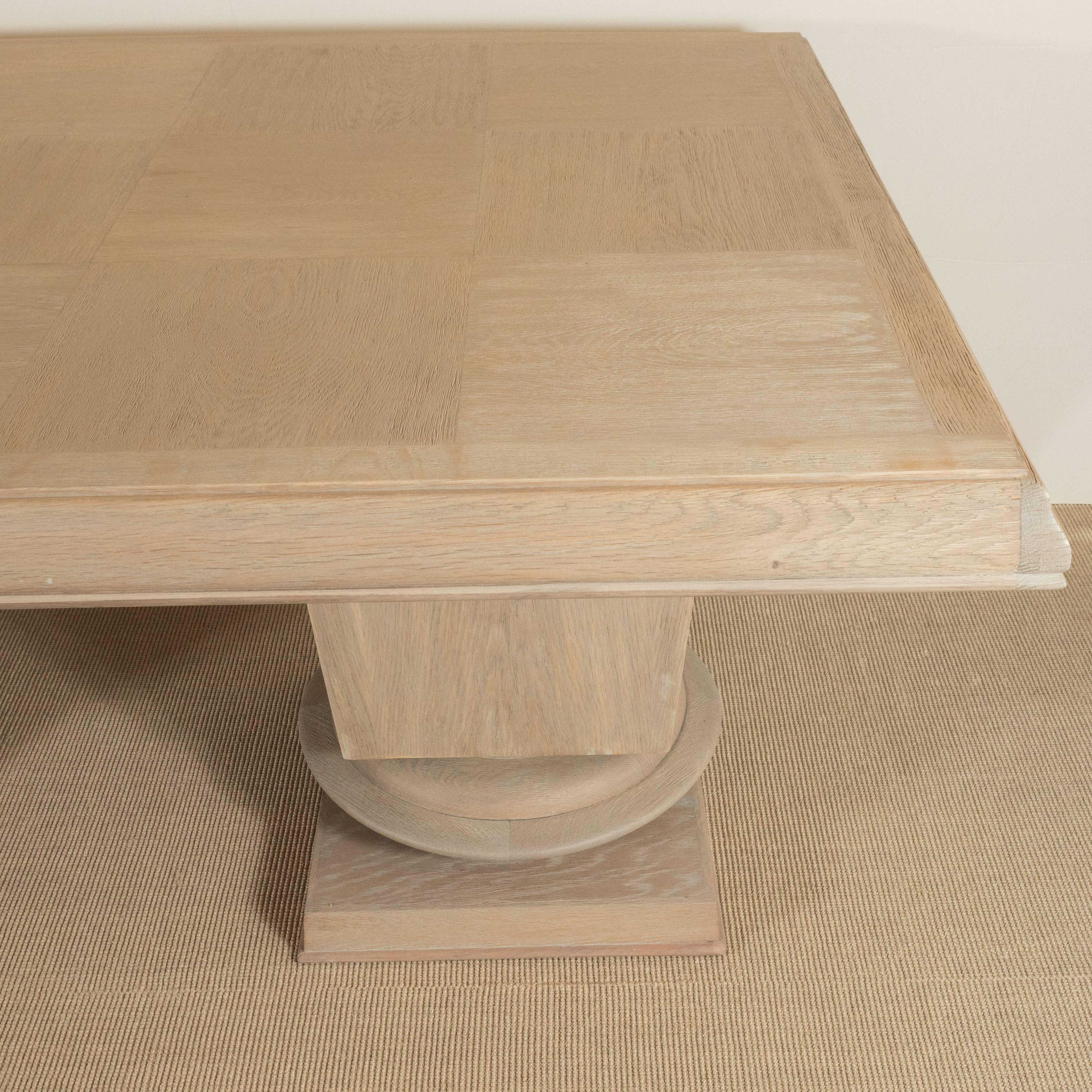 Jacques Klein Oak Dining Table, France For Sale 2