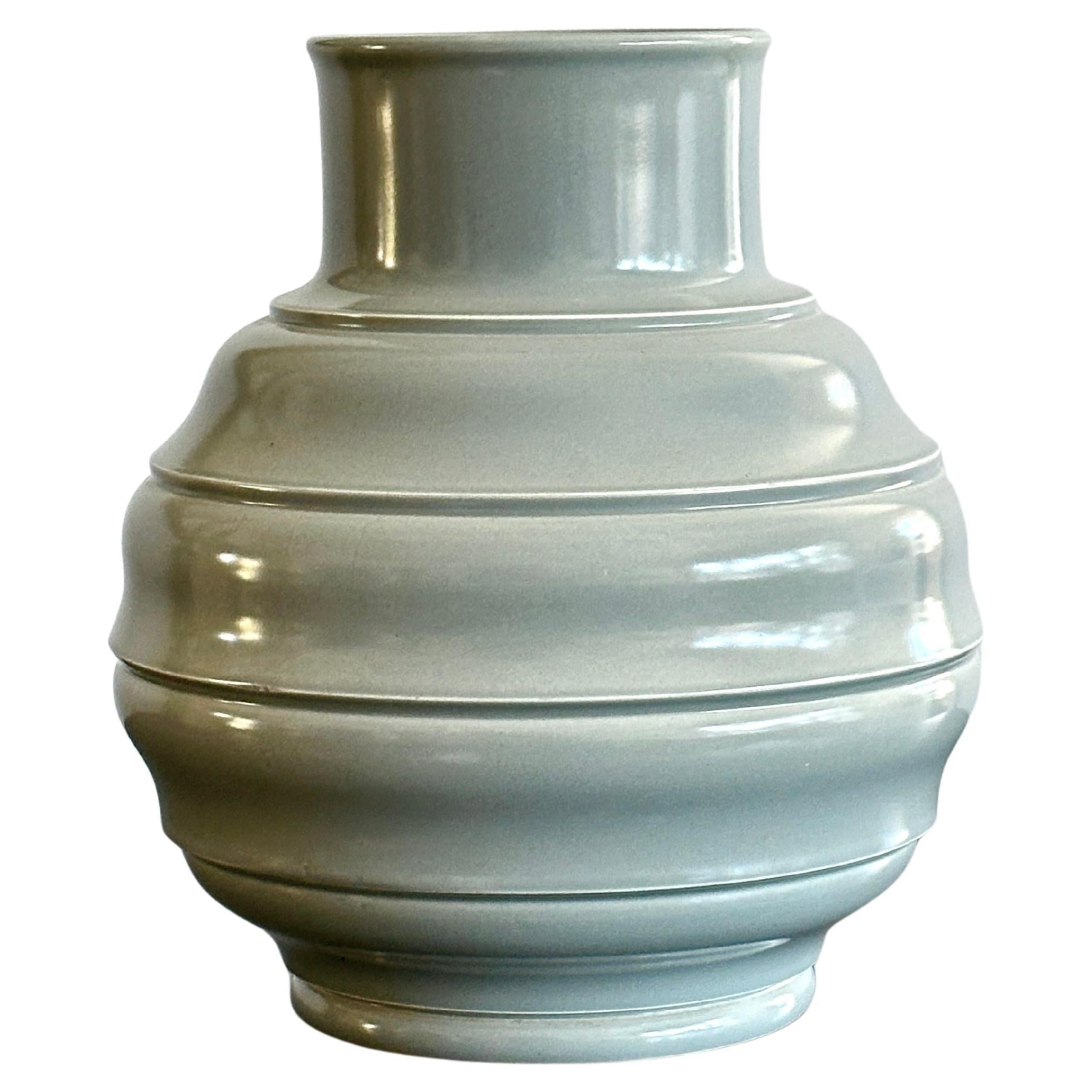 Jarrón Art Decó de Keith Murray para Wedgwood