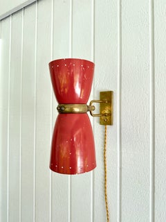 Vintage Mid Century French Sconce Attributed To Robert Mathieu, Adjustable