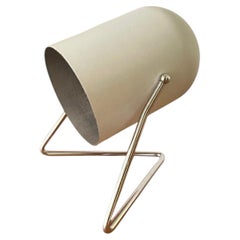 Vintage Painted Metal And Chrome Adjustable Table Lamp, Spotlight Or Sconce