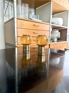 Two Vintage Brass Candleholders Designed by Hans-Agne Jakobsson Ab