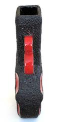 Pair of West German Roth Keramik Art Pottery 'Fat Lava" Urns with Red Glaze