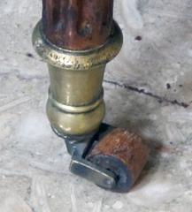 Elegant Pair of Baltic Directoire Hinged-Top Demilune Mahogany Game Tables