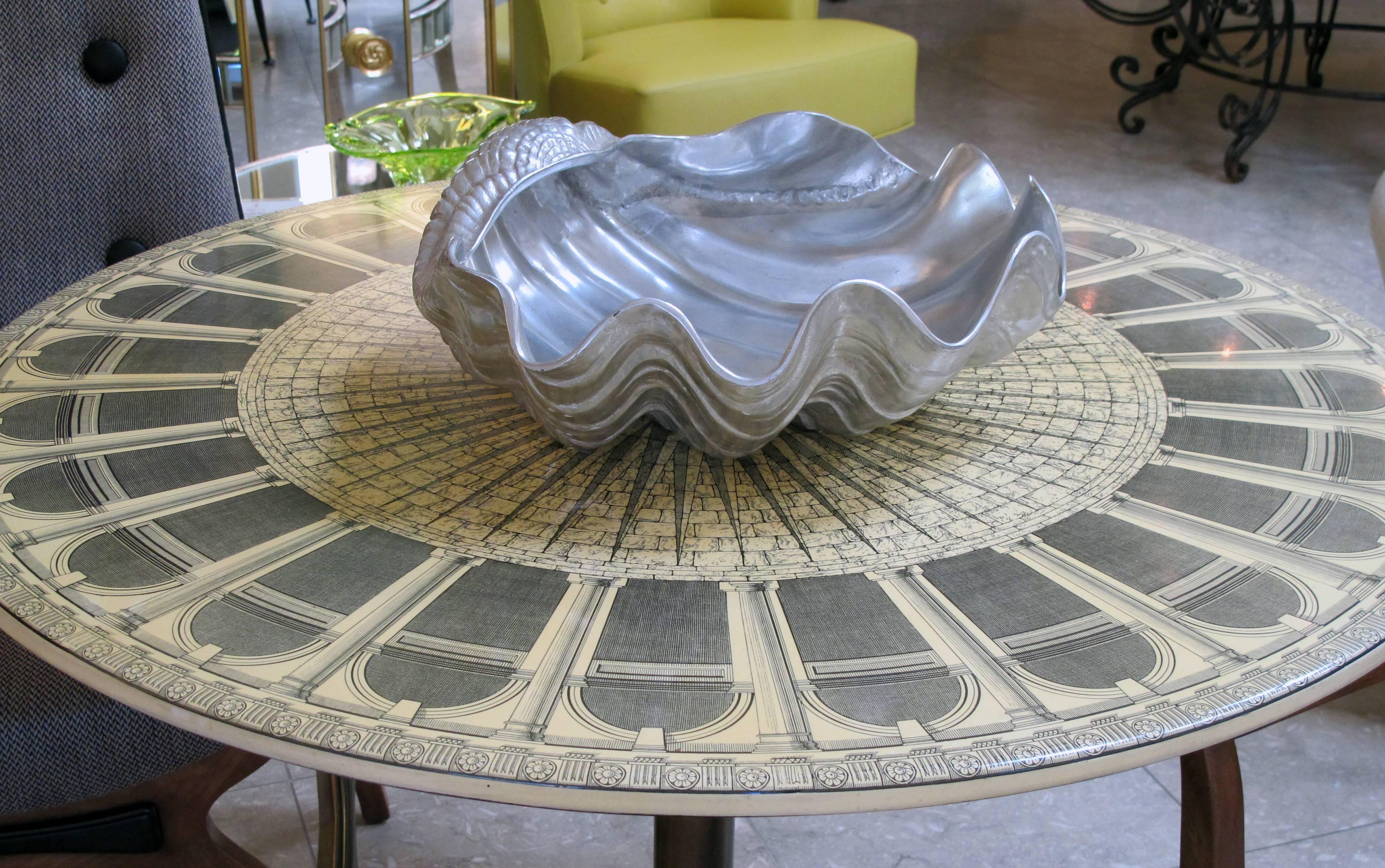 Finely Detailed American Aluminium Clam Shell by Arthur Court, San Francisco 3