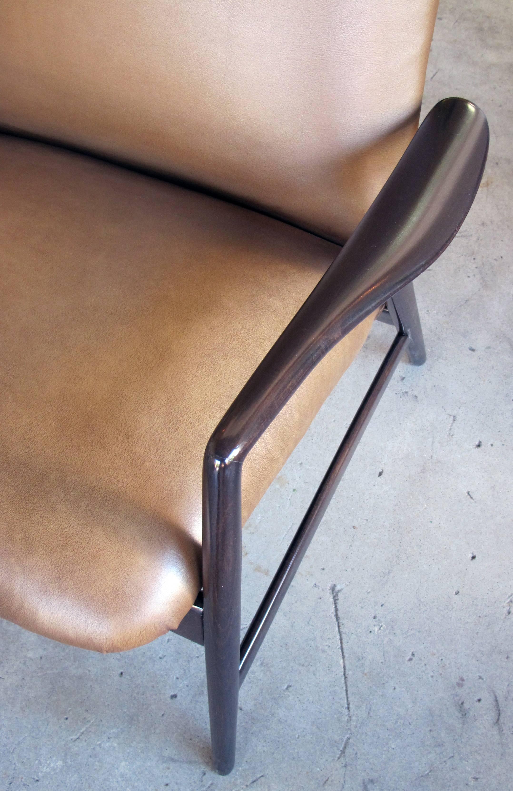 Mid-Century Modern Stylish Danish Modern Alf Svensson for Fritz Hansen Two-Position Reclining Chair For Sale