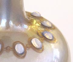 Chic Pair of Murano Mid-Century Pearl Glazed Boudoir Lamps