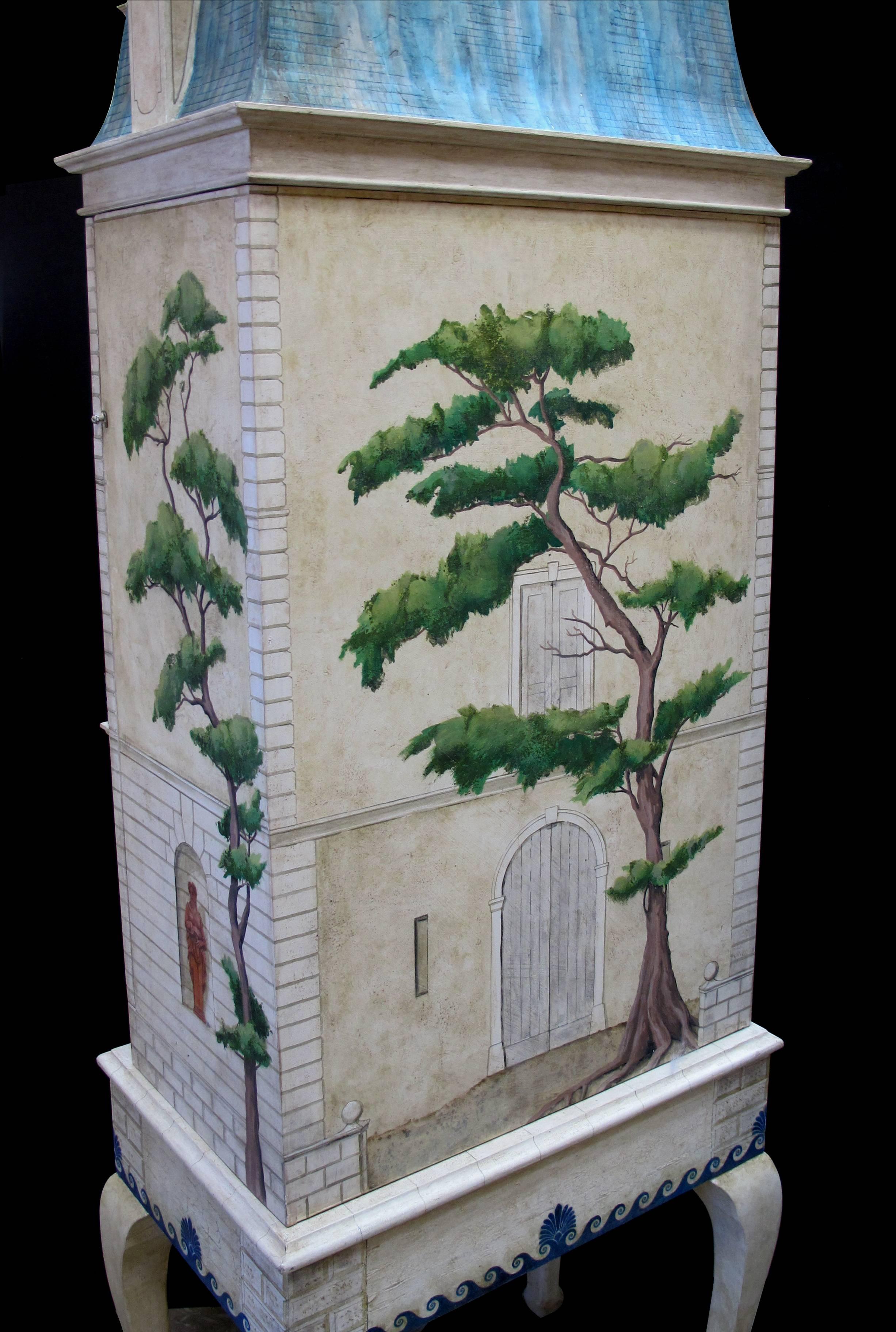 Seltenes und meisterhaft gefertigtes handbemaltes Puppenhaus von Eric und Carole Lansdown im Zustand „Hervorragend“ in San Francisco, CA