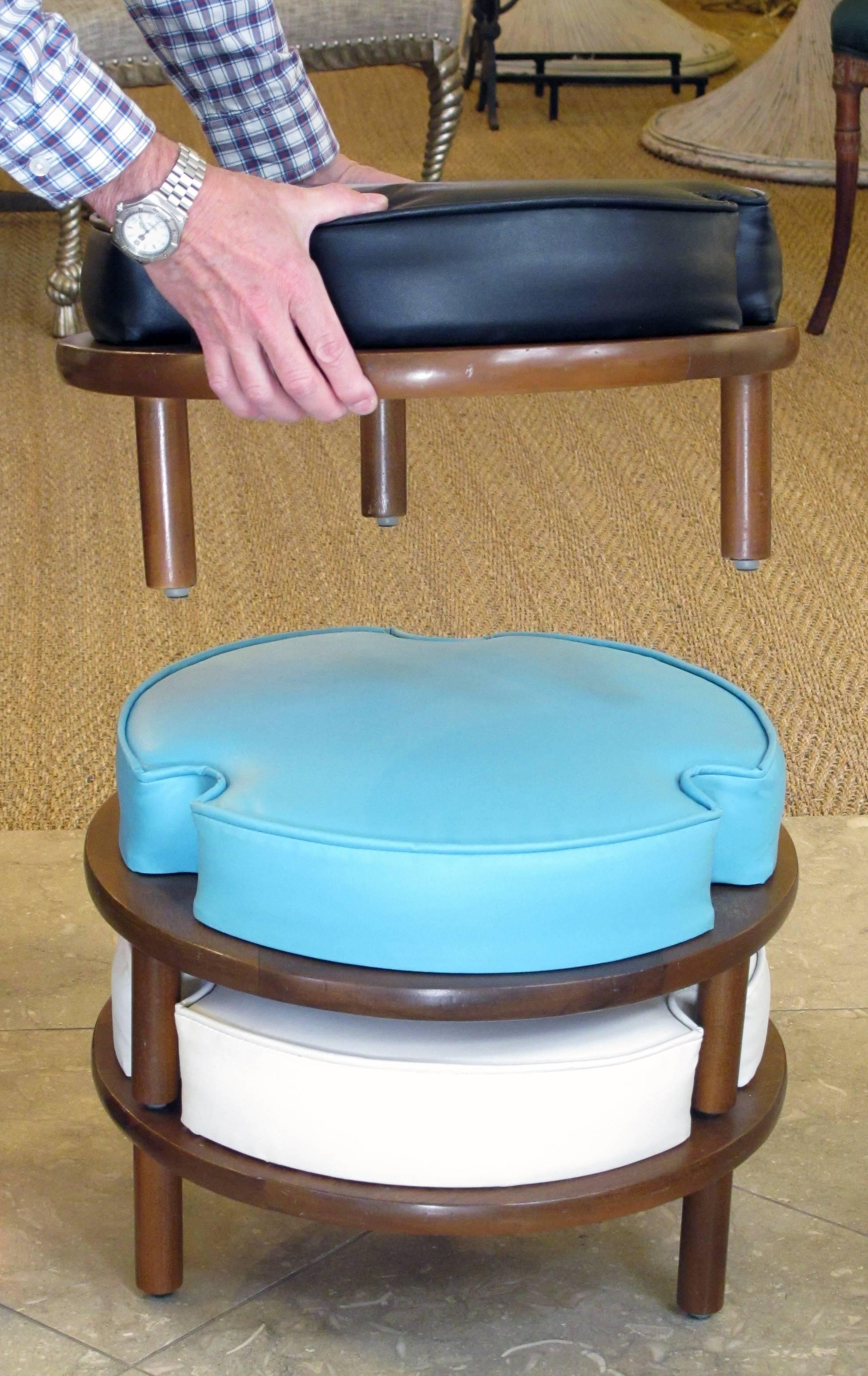 vintage stacking stools