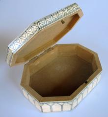 Intricately Decorated Moroccan Bone Box