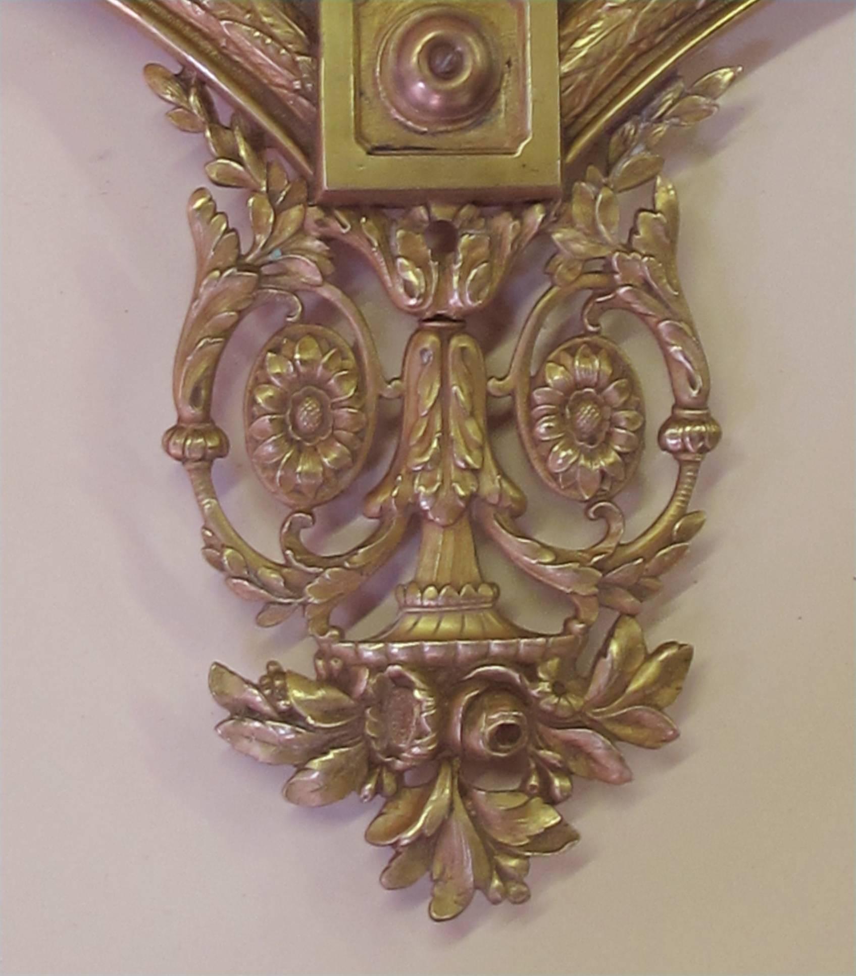 Early 20th Century Shapely English Art Deco Gilt Bronze Octagonal Mirror