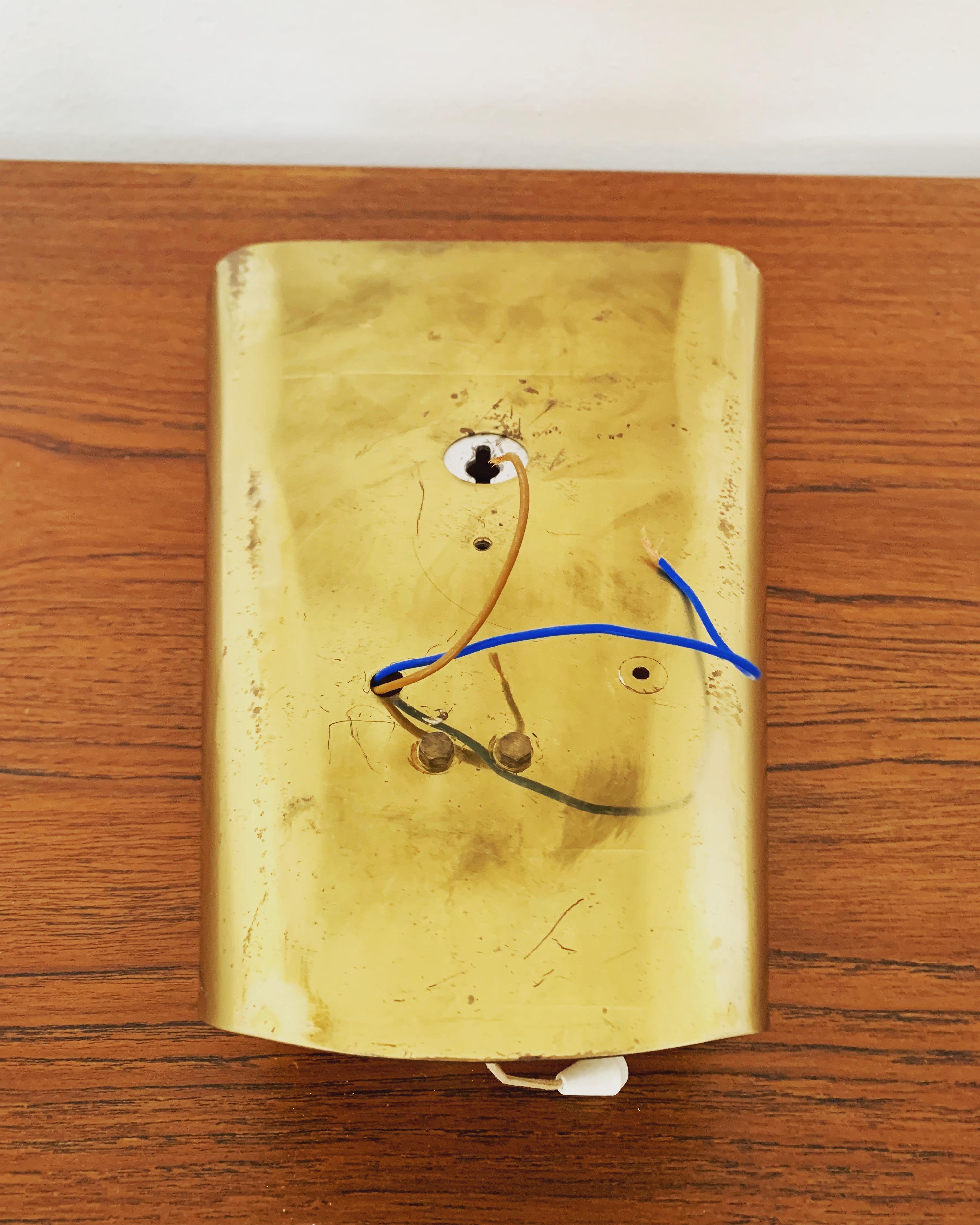 Lampada da parete in ottone di Wilhelm Wagenfeld per Peill & Putzler in vendita 4