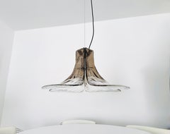 Lampadario in vetro di Murano di Carlo Nason per Mazzega