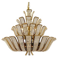 Crystal Glass Chandelier by Palwa