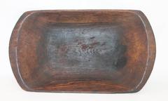 19th Century N.E. Original Mustard Painted Dough Bowl