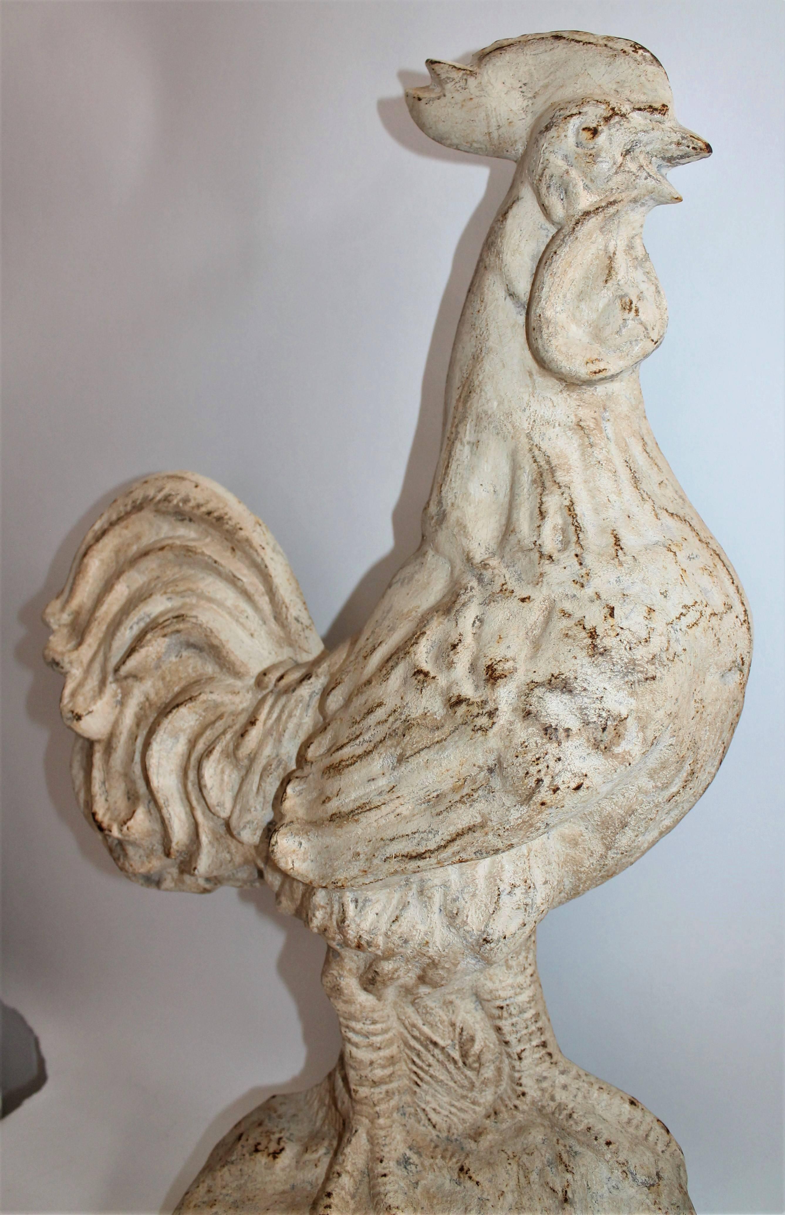 vintage cast iron rooster