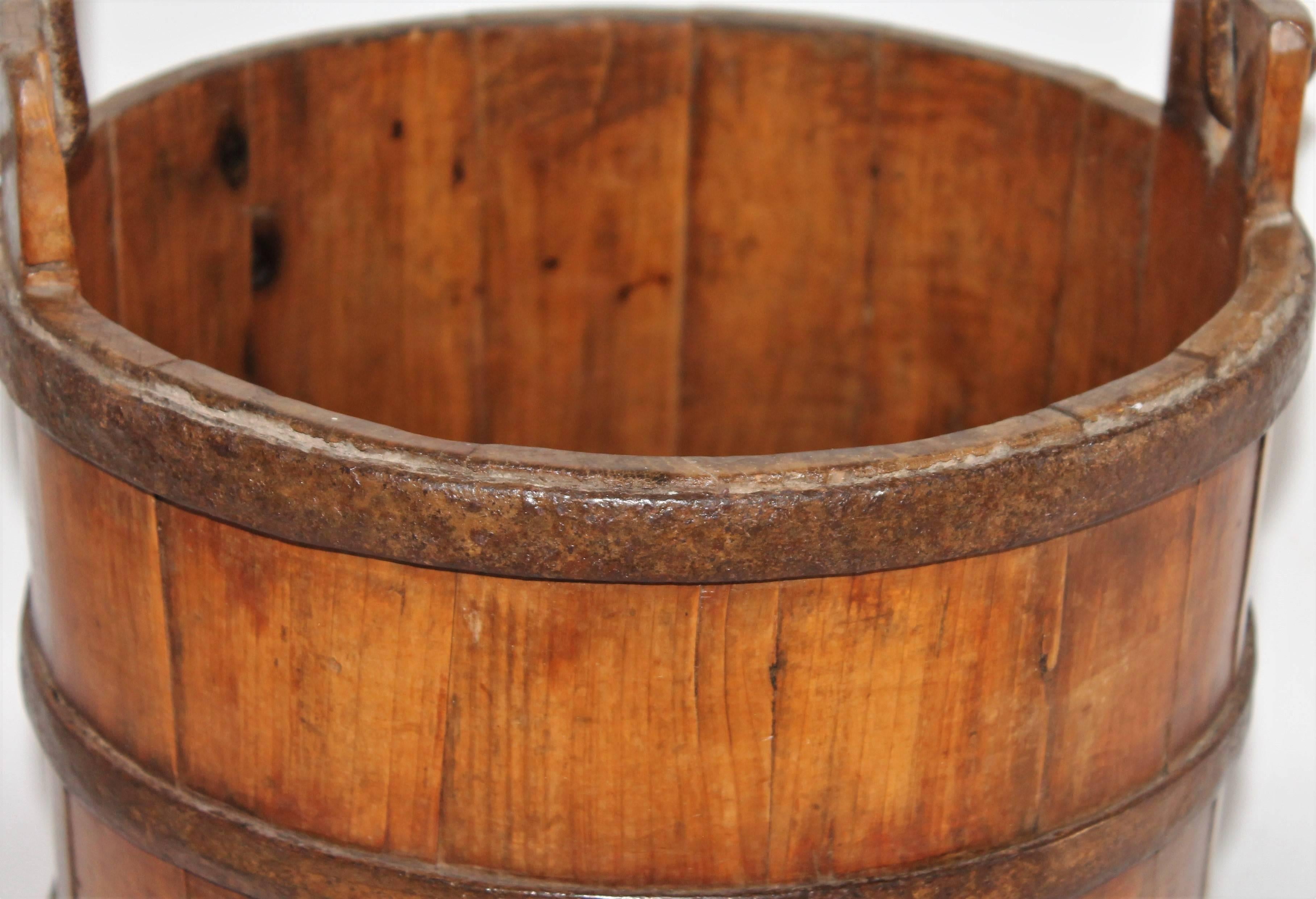 Country 19th Century Well Bucket from Farm in Pennsylvania