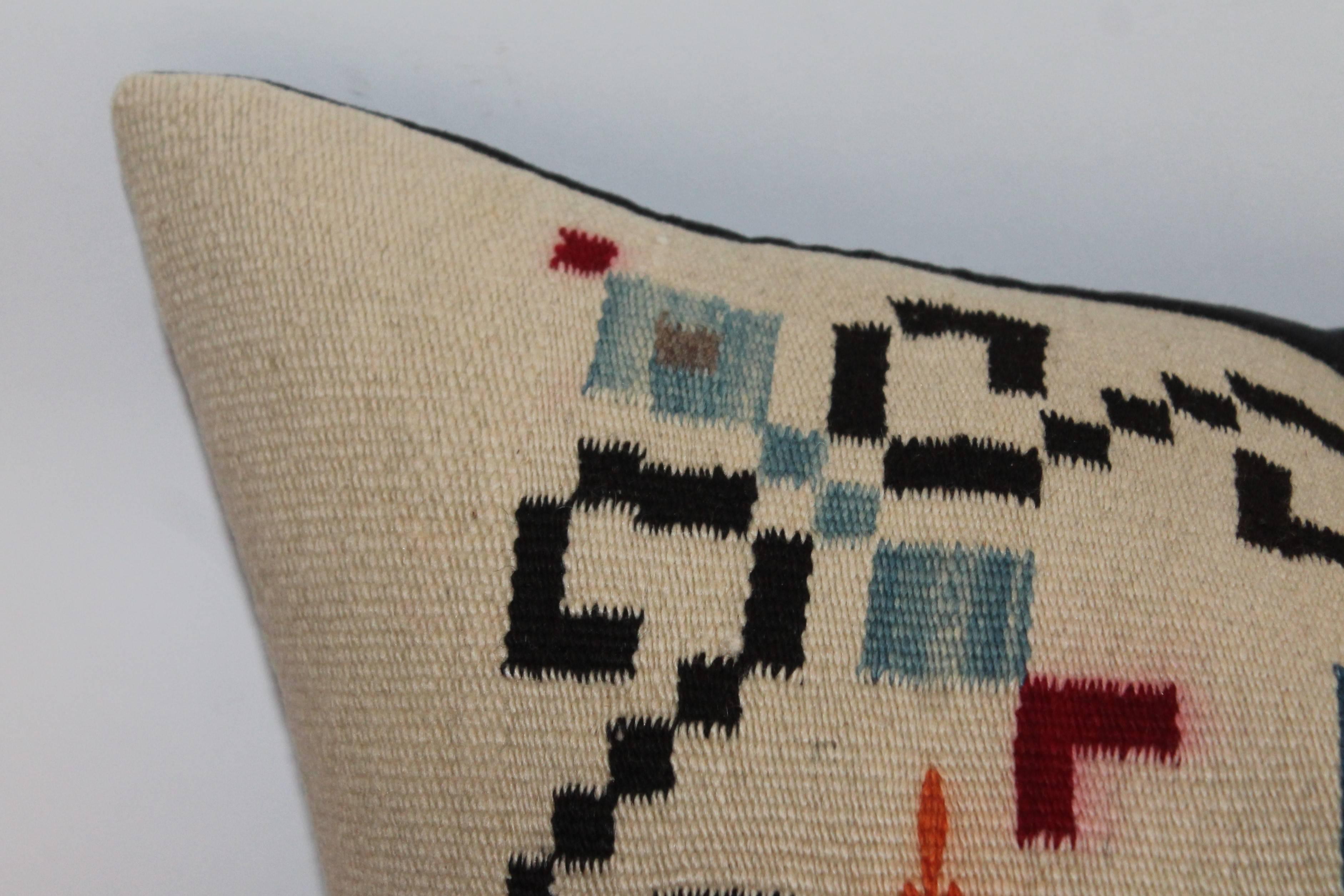 Adirondack Tex Coco Mexican/American Indian Weaving Pillow