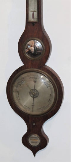 19Thc Wheel or Banjo Barometer