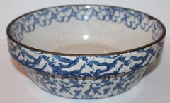 19th Century American Sponge Ware Bake Dish / Pot