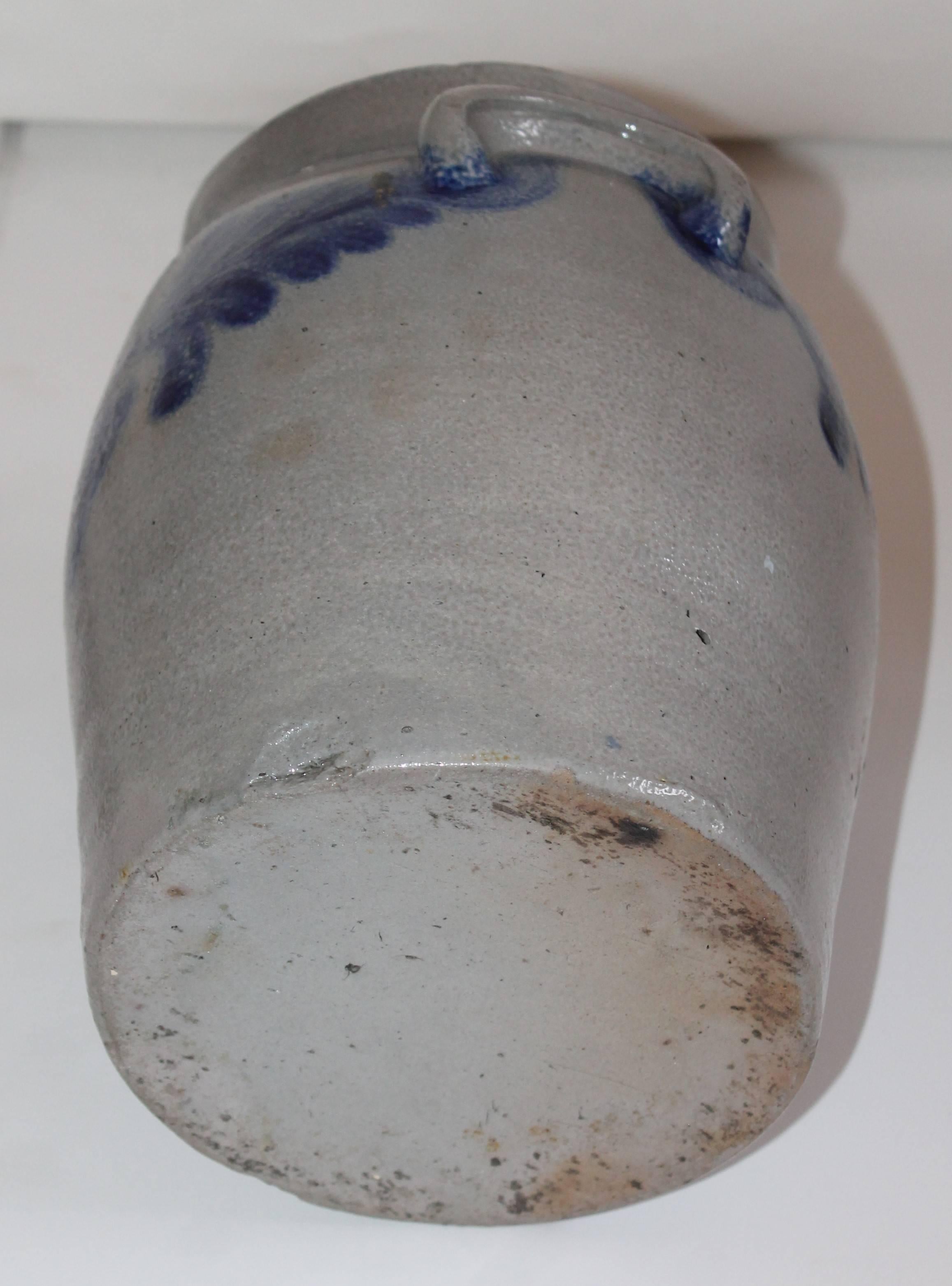 Pennsylvania Decorated Stoneware with Handles In Excellent Condition In Los Angeles, CA