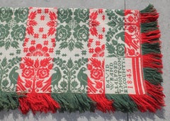 Coverlet Signed & Dated David Weand Ls Alfordt Montgomery , Co, 1845