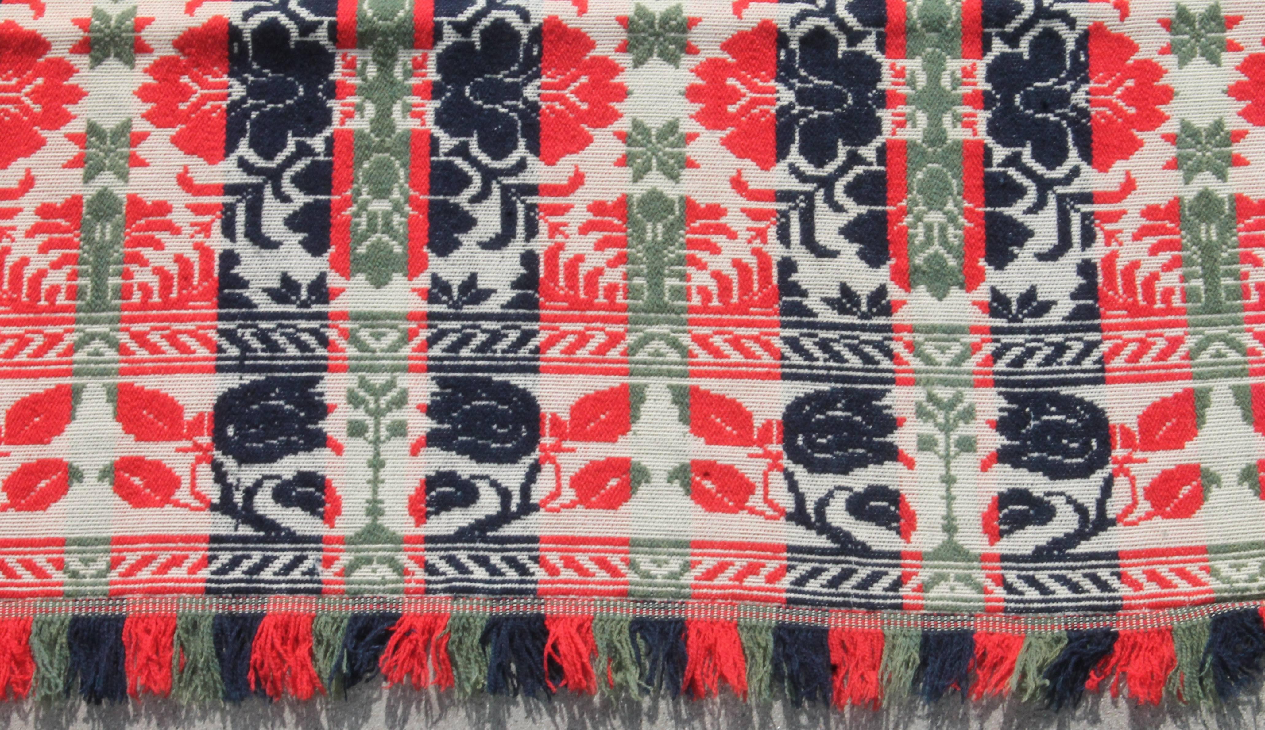 Coverlet Made by C.Wiand/Allentown , Pennsylvania Sarah Anne Kline In Excellent Condition In Los Angeles, CA