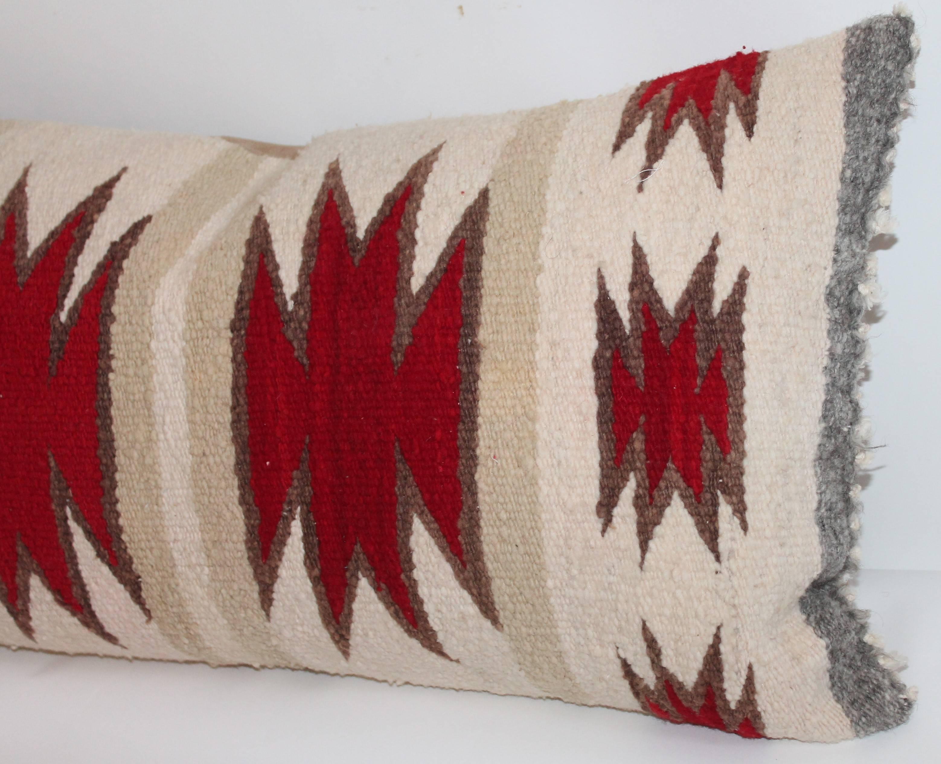 American Navajo Indian Weaving / Saddle Blanket Pillow