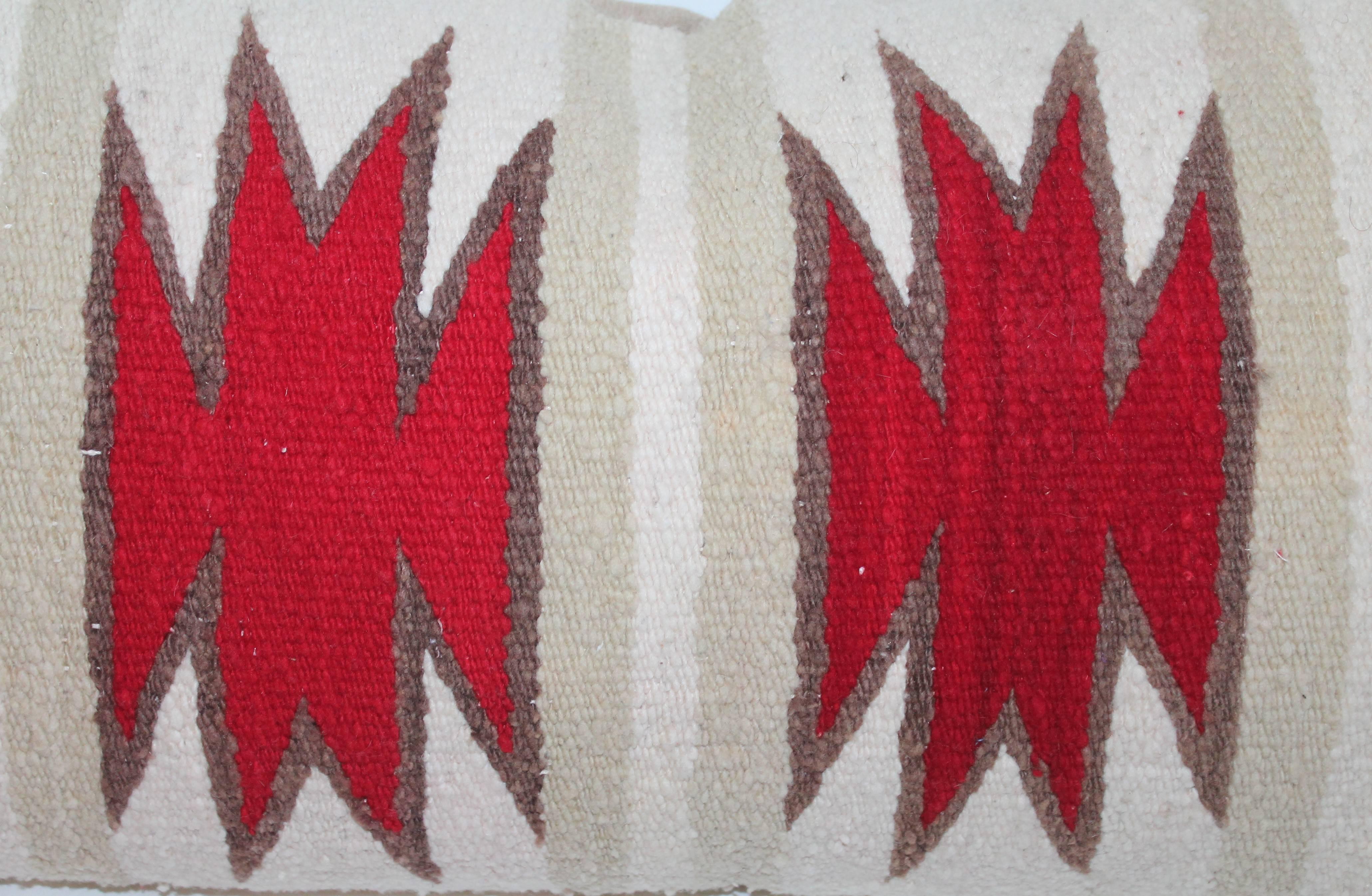 Hand-Woven Navajo Indian Weaving / Saddle Blanket Pillow
