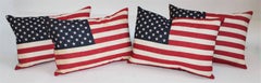 Flag Pillows / Four Vintage 50 Star Flag Pillows