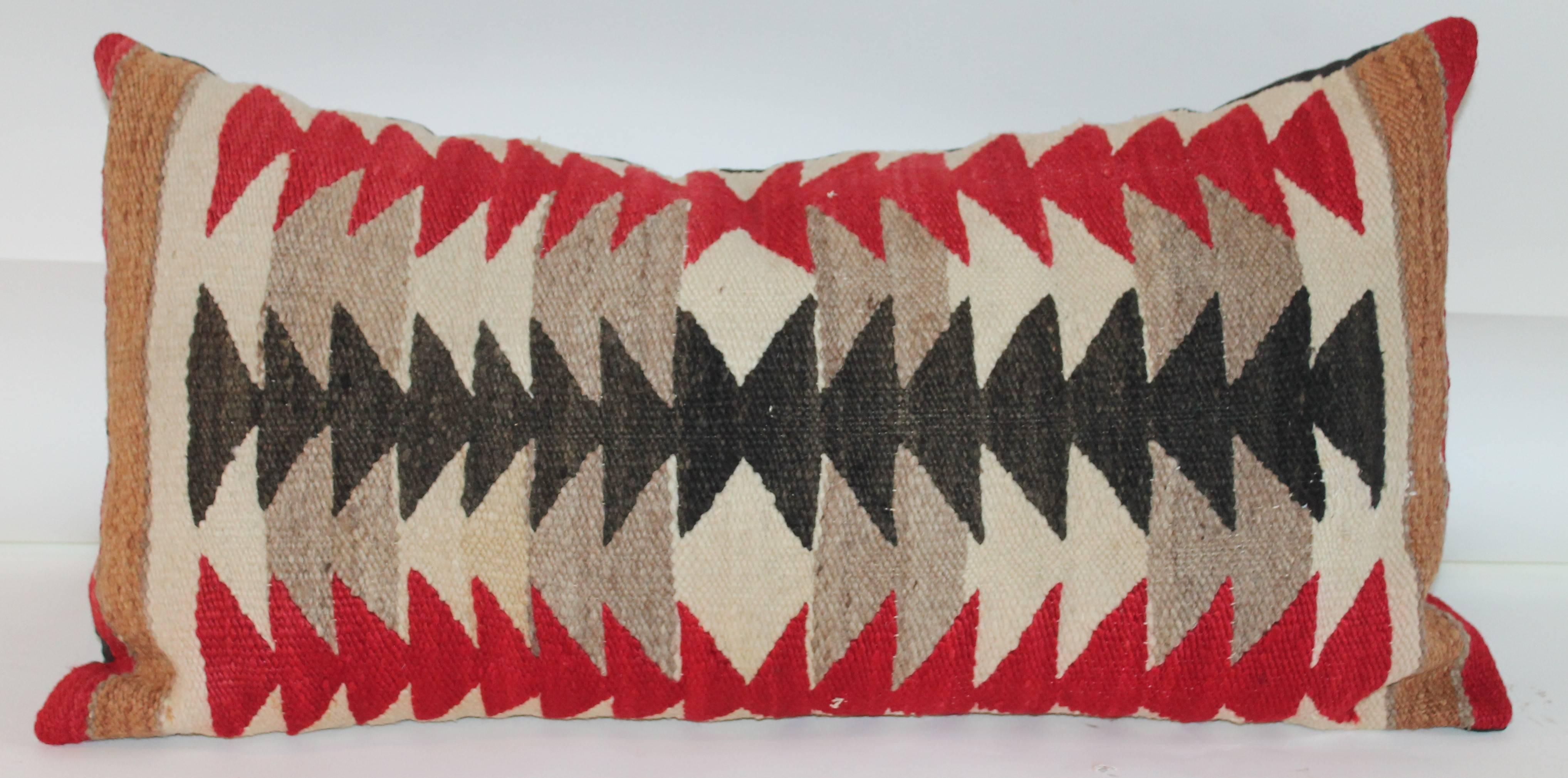 American Navajo Weaving Bolster Pillows / Collection of Four