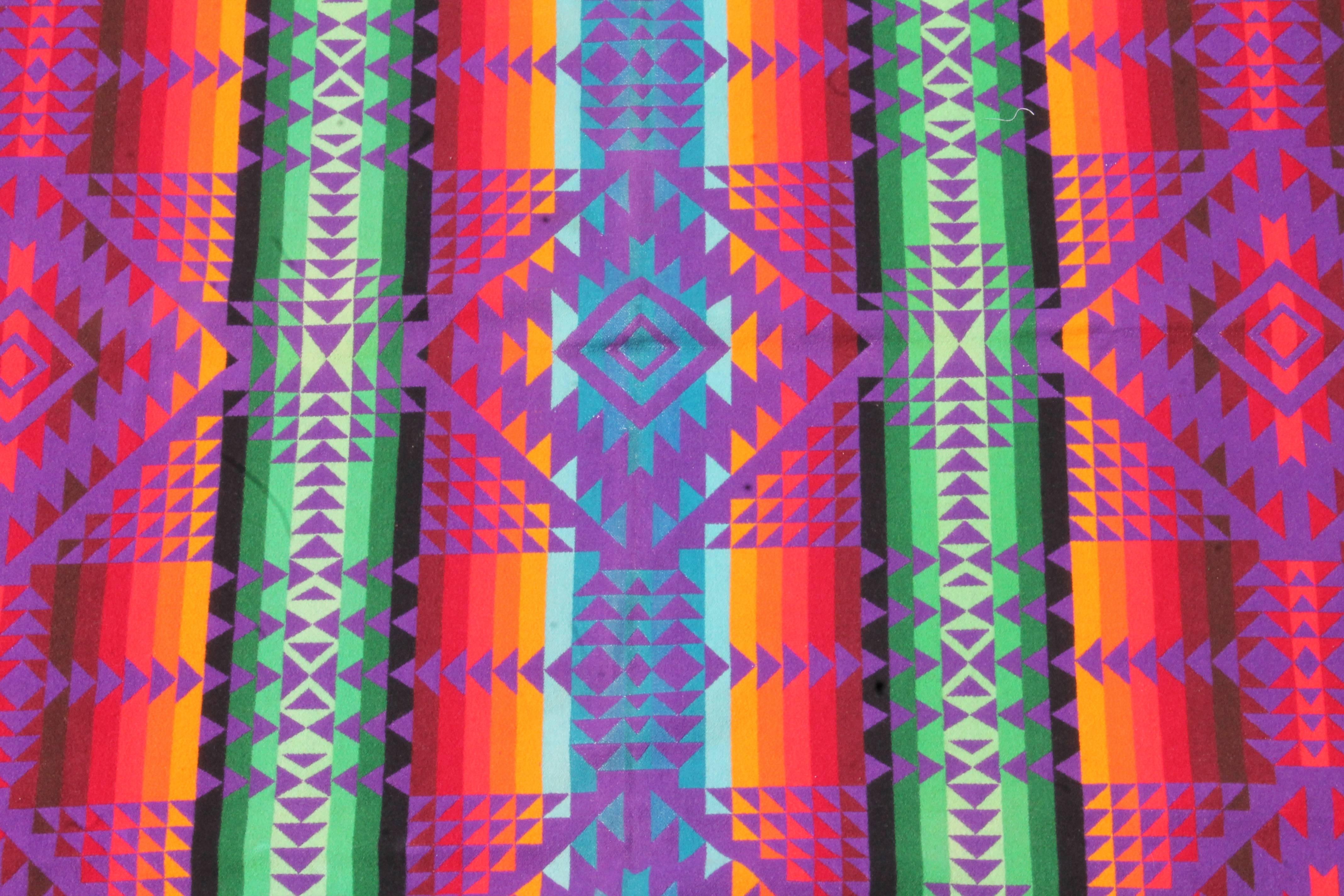  Pendleton Indian Design Camp Blanket In Excellent Condition In Los Angeles, CA