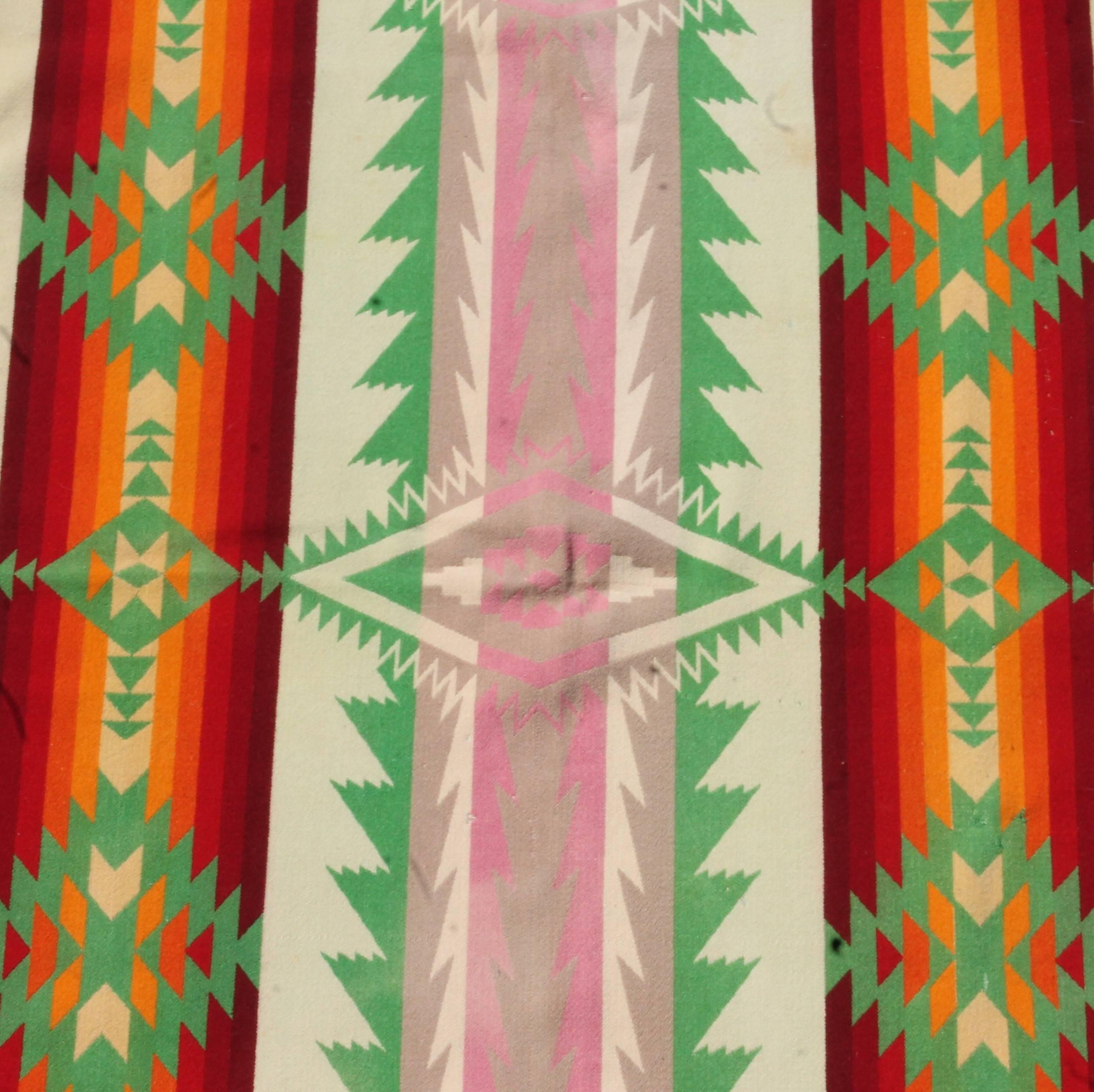 Adirondack Pendleton Indian Blanket / Cayuse Dated 1909