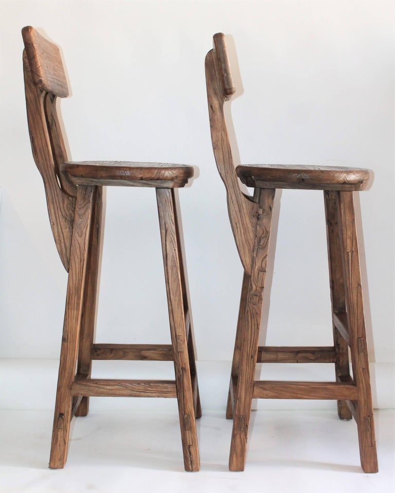 Industrial Tall and Heavy Bar Stools at 1stDibs