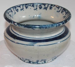 19th Century Sponge Ware Spitton