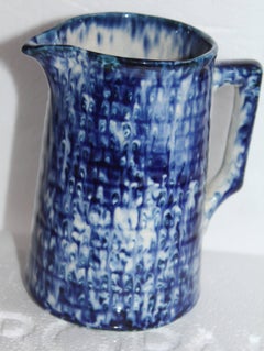 19th Century Sponge Ware Miniature Cream Pitcher