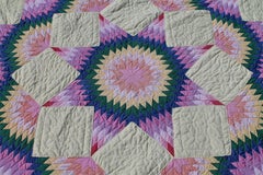 Broken Star Quilt in Pastel Colors