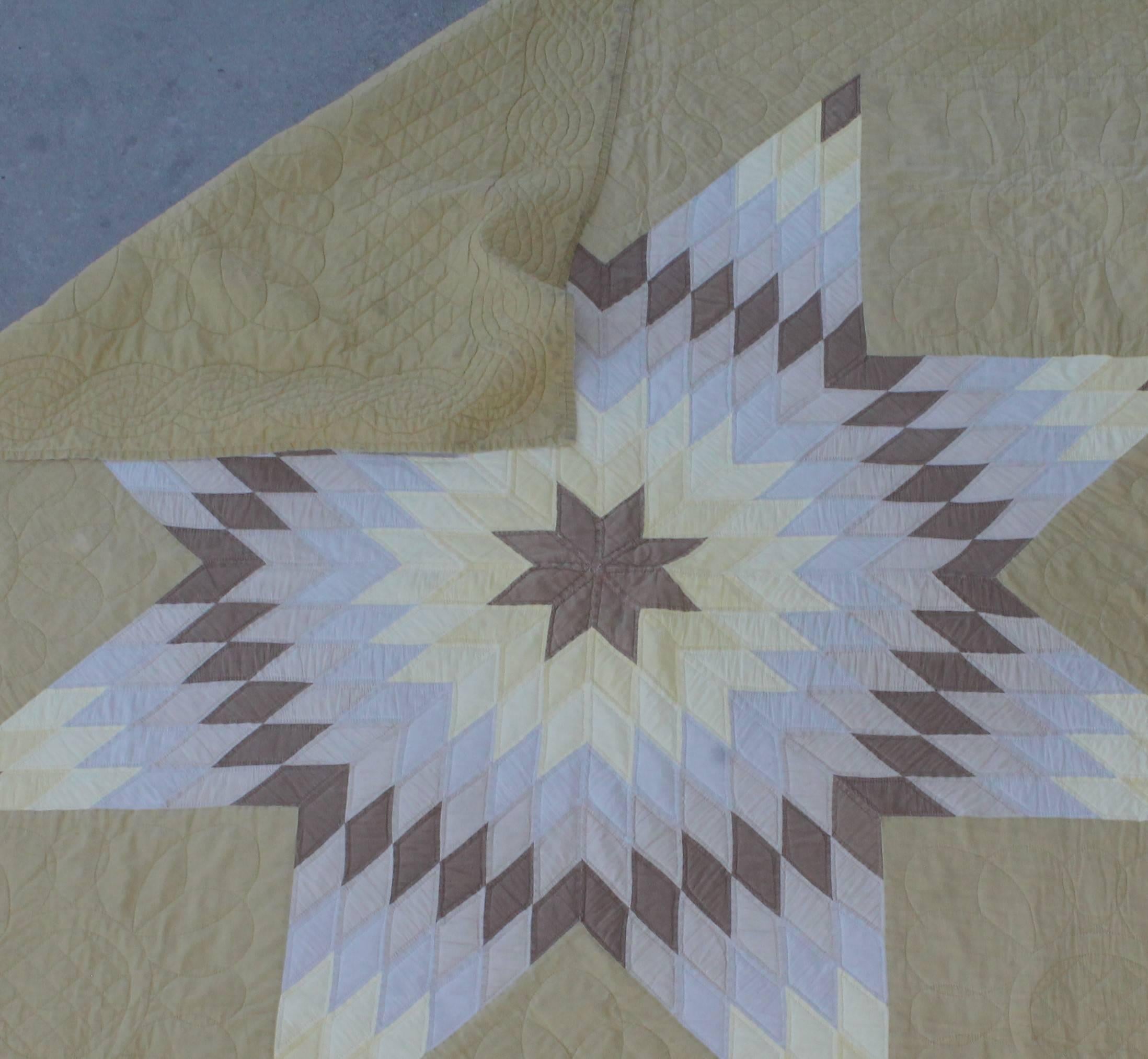 Country Amish Star Quilt from Holmes County, Ohio