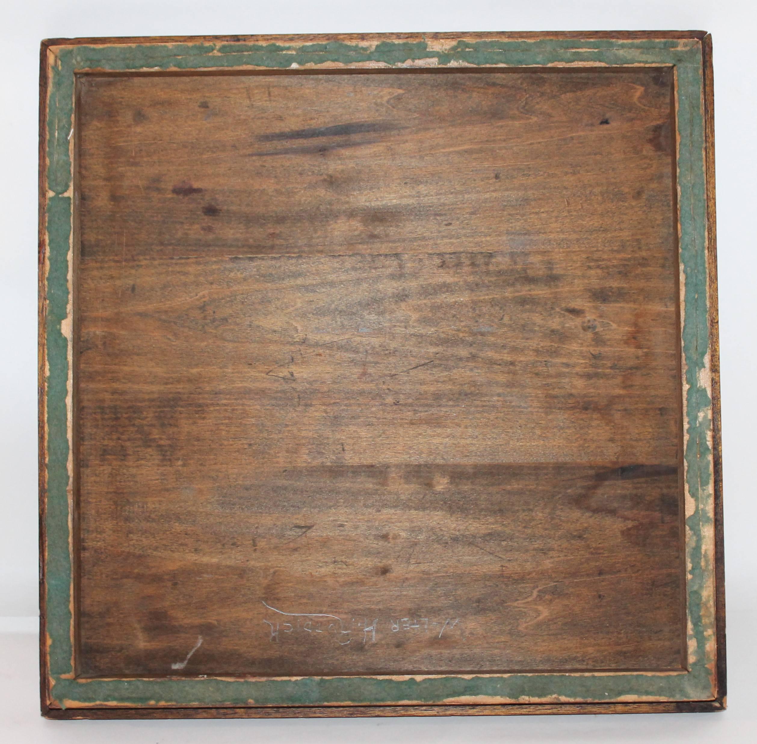 Game Board/Folky Handmade Monopoly Board, 1930s In Distressed Condition In Los Angeles, CA