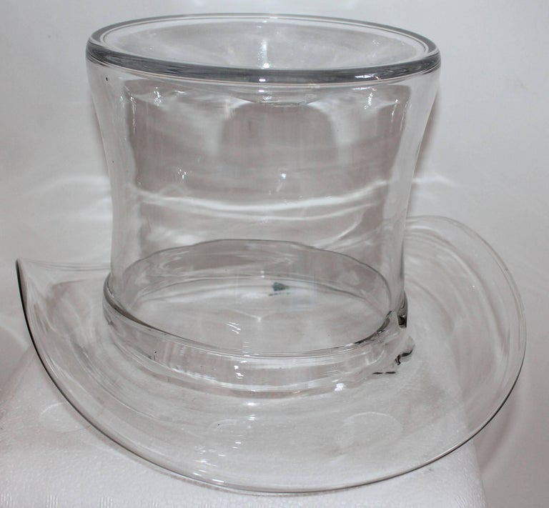 Collection of Three Handblown Glass Top Hats at 1stDibs