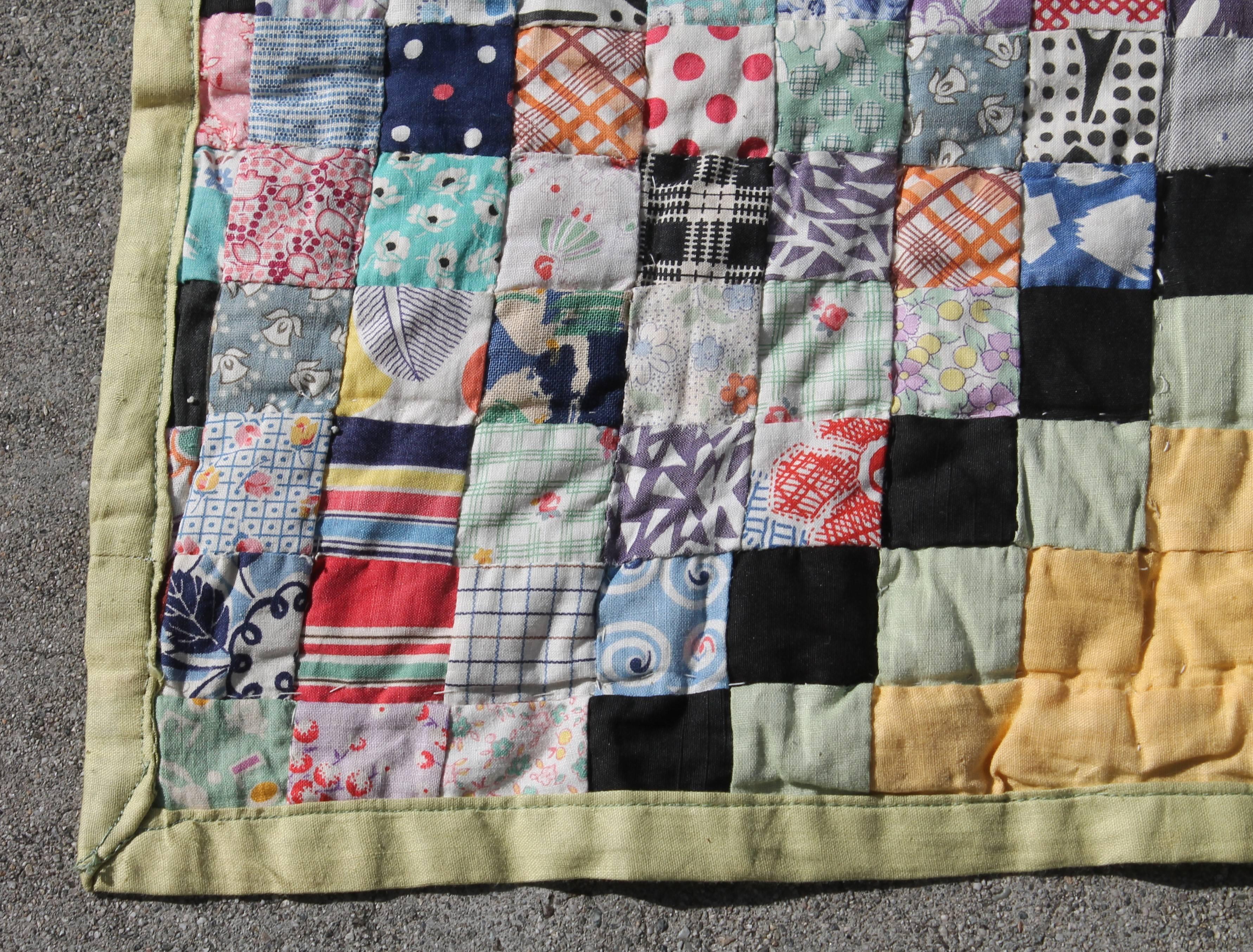 Country Quilt in Postage Stamp Chain