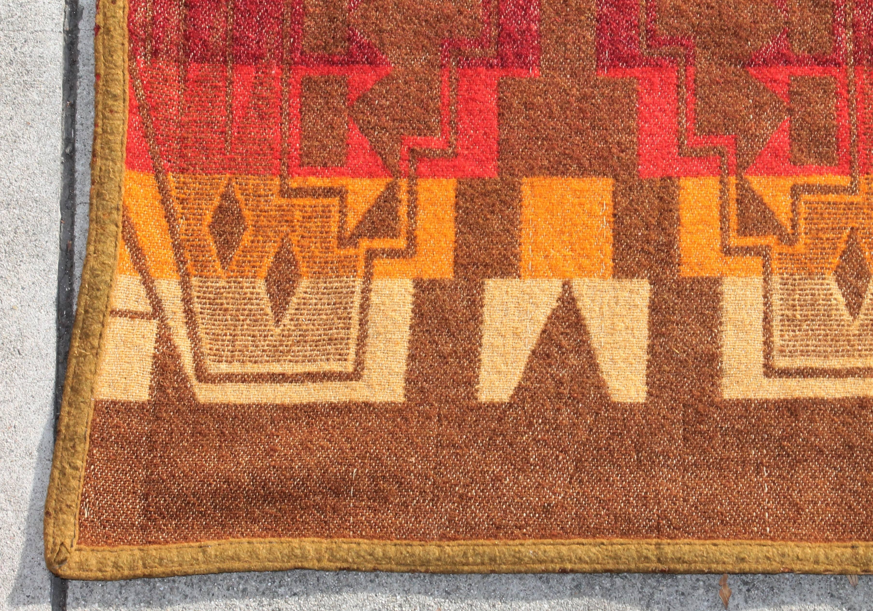 Adirondack Pendleton Indian Design Trade Blanket / Cayuse