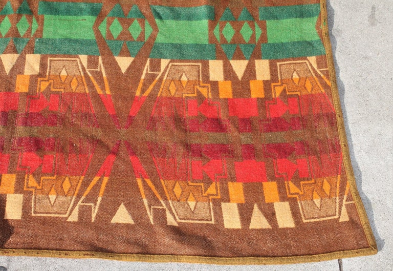 Pendleton Indian Design Trade Blanket / Cayuse at 1stDibs