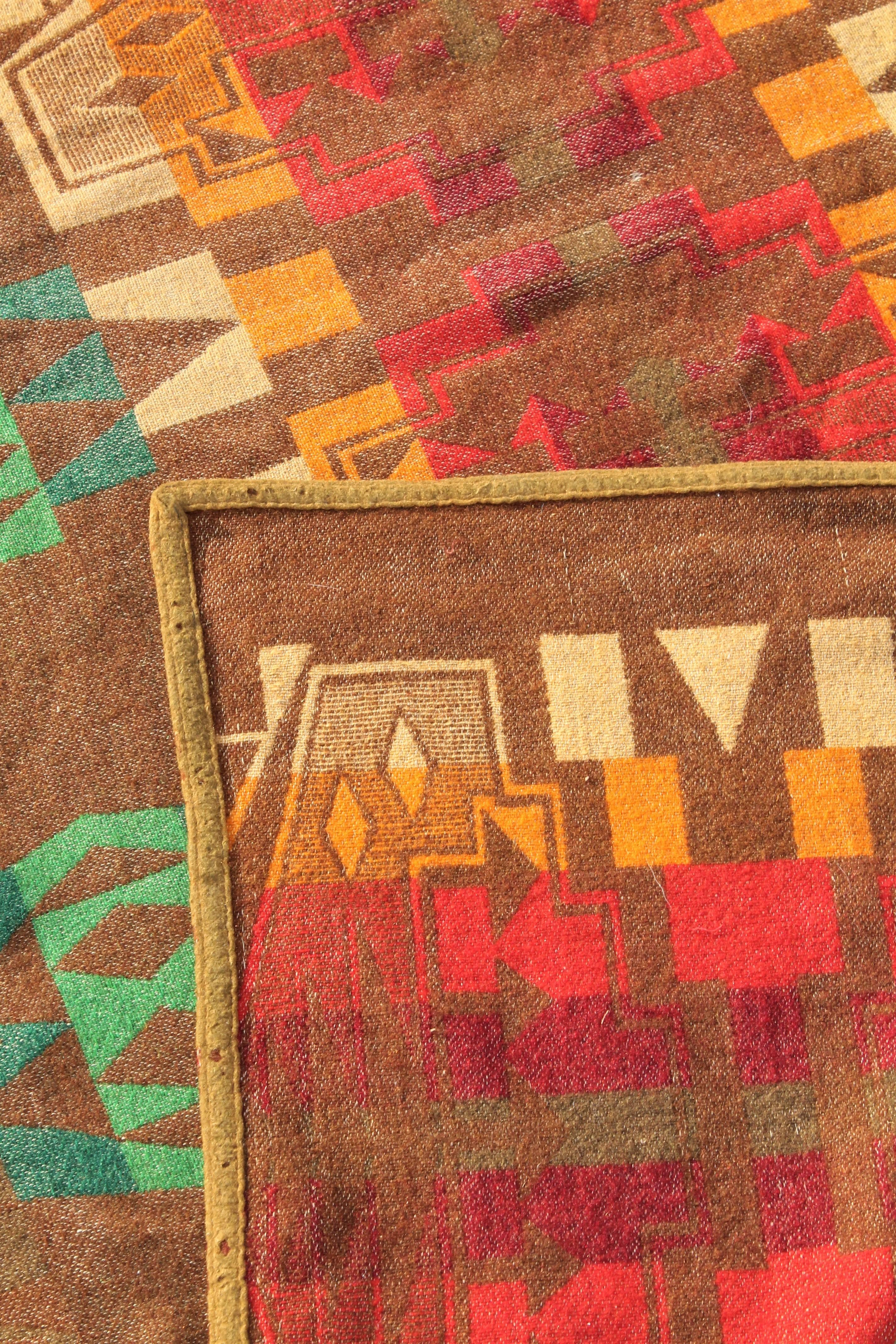20th Century Pendleton Indian Design Trade Blanket / Cayuse