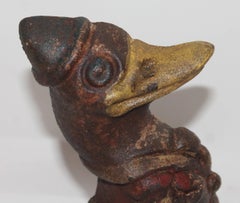 Daffy Duck Original Painted Iron Doorstop