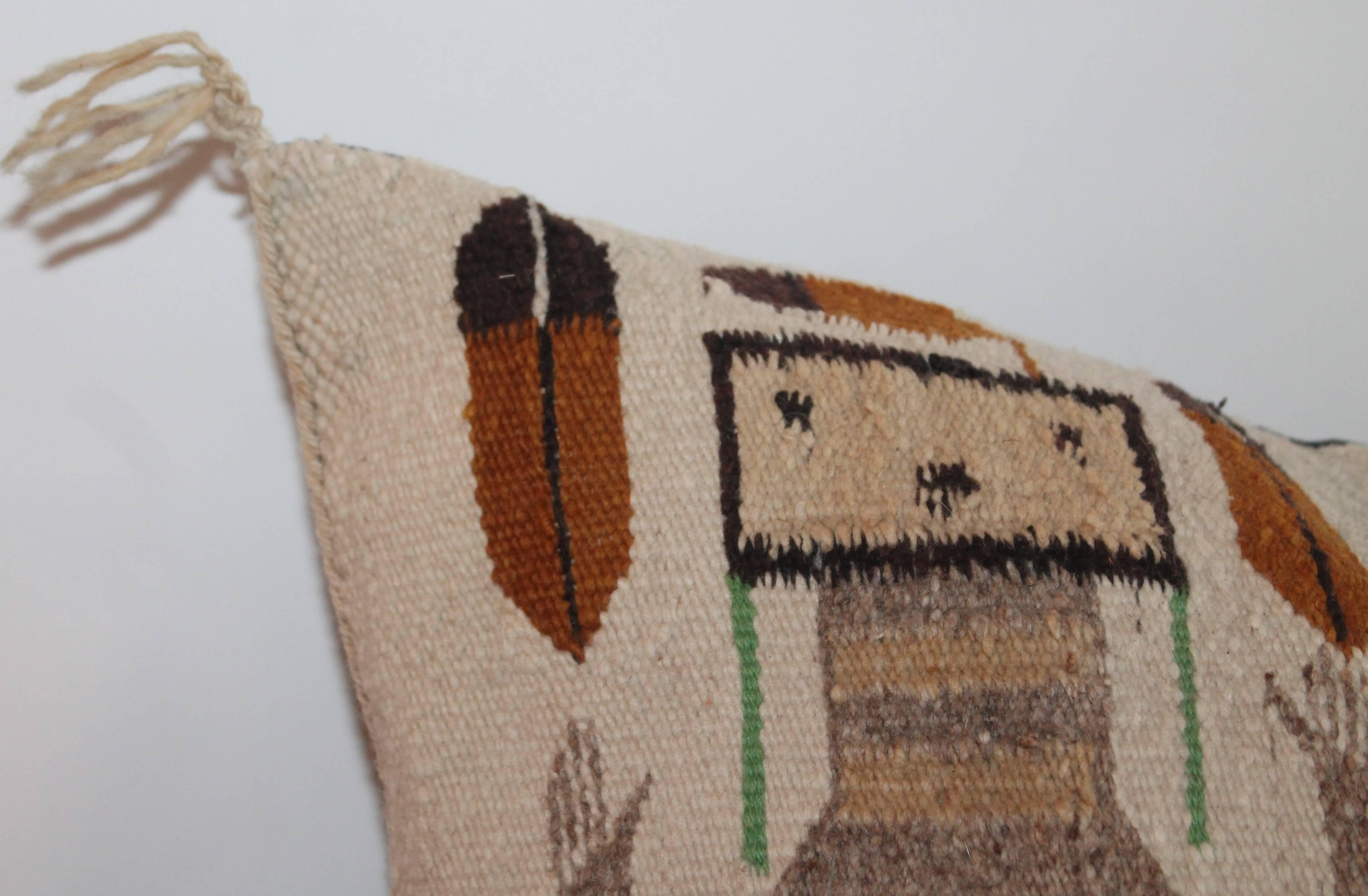 Wool Yea Navajo Weaving Monumental Bolster Pillows