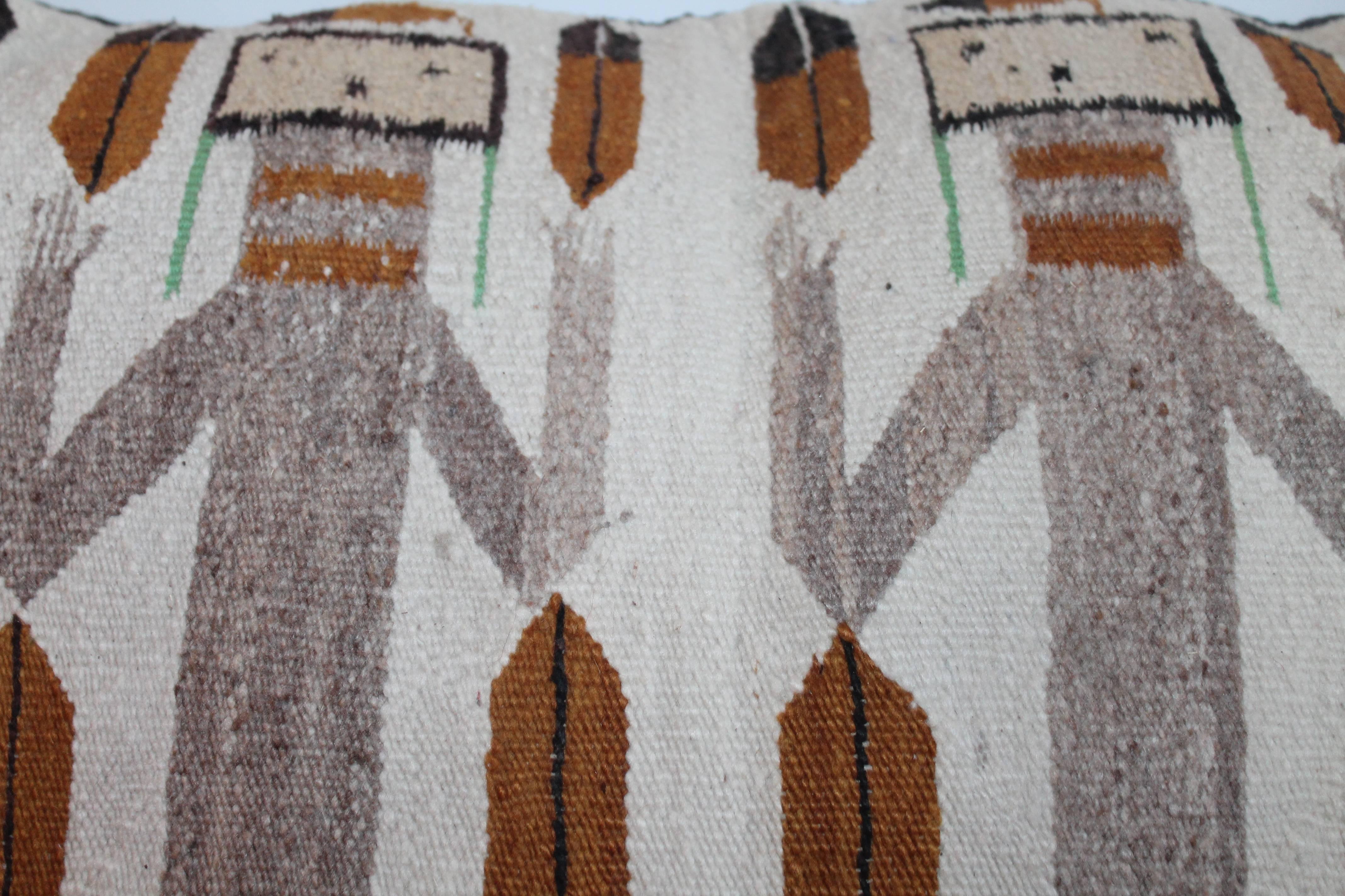 20th Century Yea Navajo Weaving Monumental Bolster Pillows